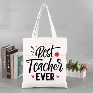 Teacher Fashion Canvas Handbag/Tote/Shoulder Bag/Reusable Shopping Bag | NEW!!🍎